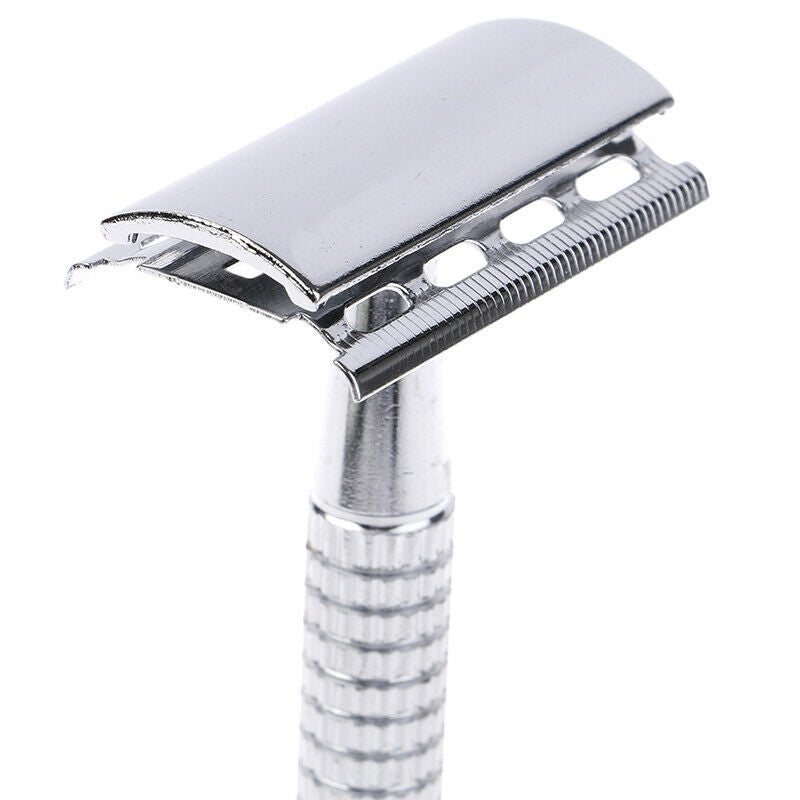 Men Shaver Steel Handle Razor Razor Shaver Double Edges Manual Shaver Wit.l8