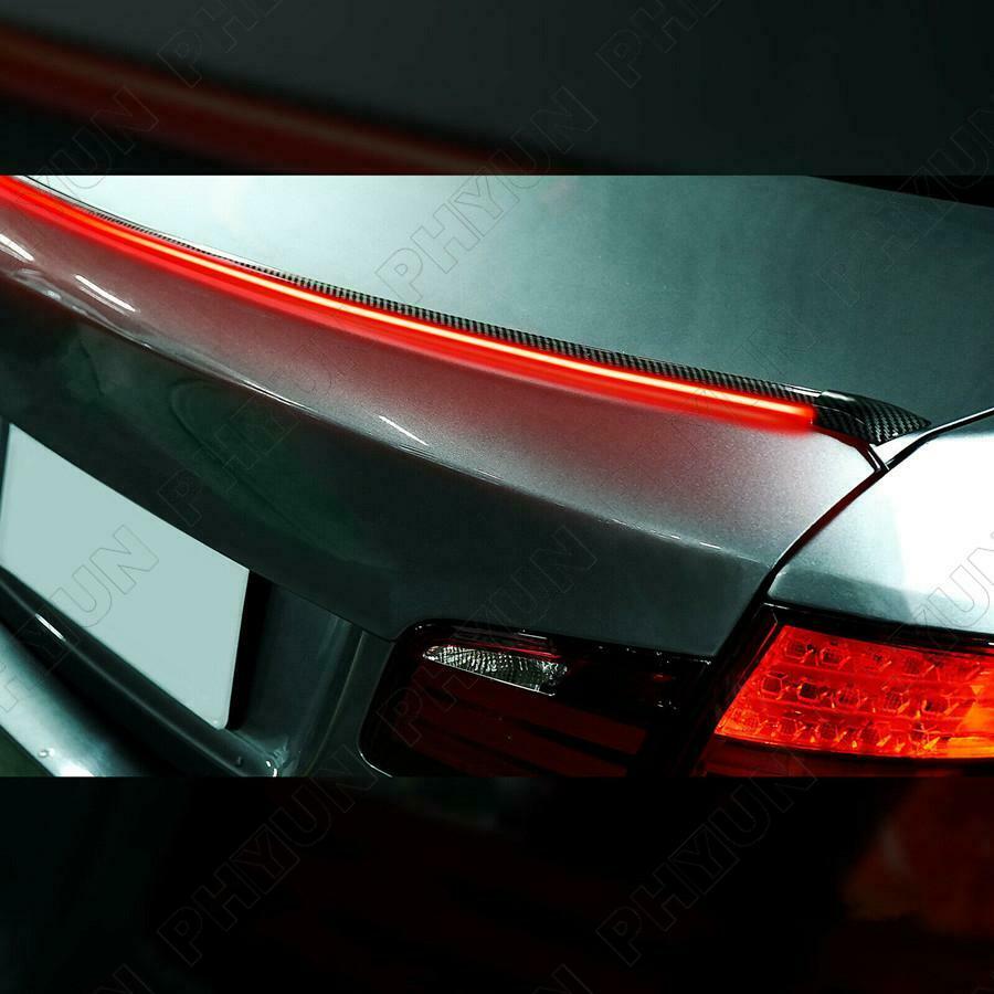 1.2M LED Tail Brake Turn Flowing Light Rear Trunk Roof Car Spoiler Tail Wing Lid