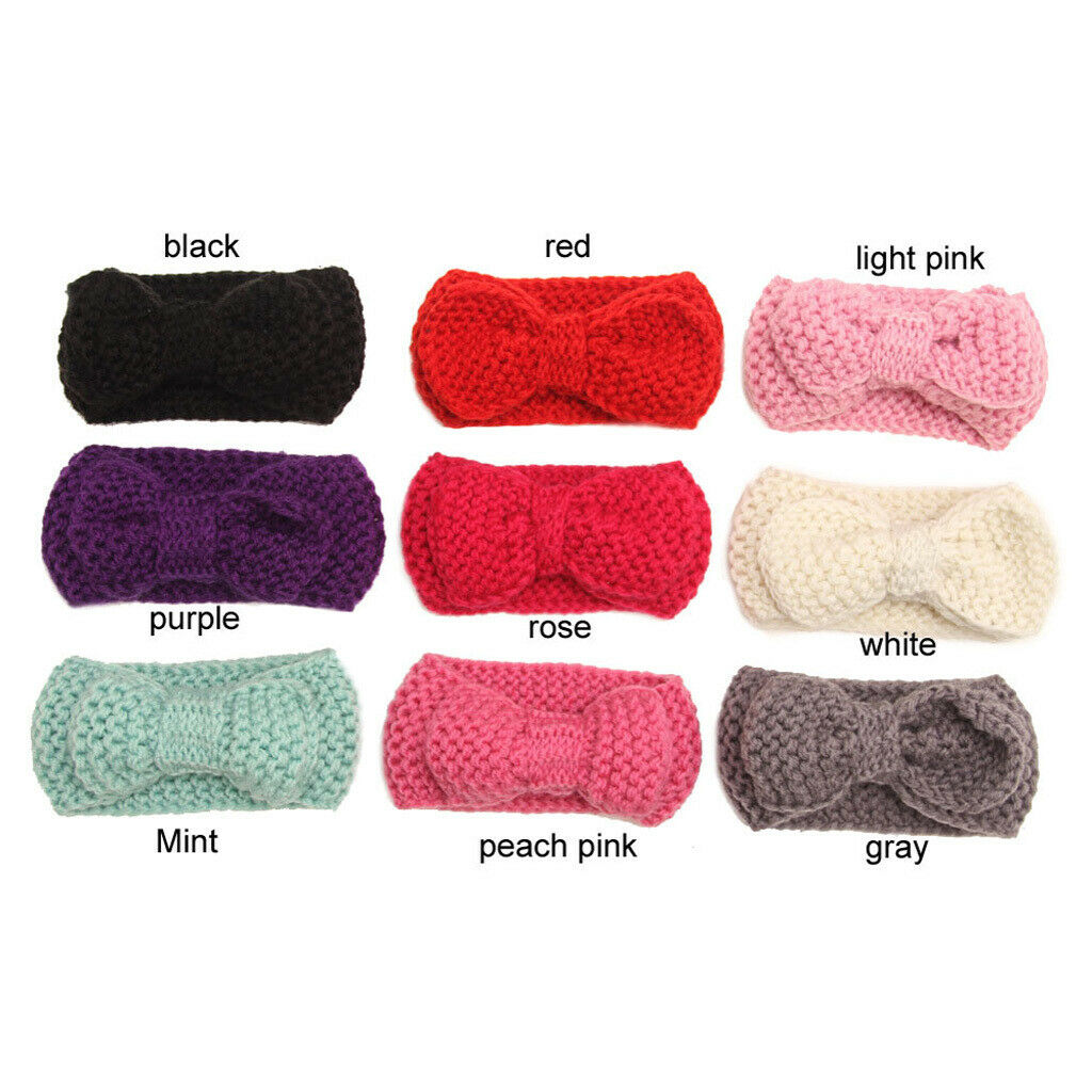 Infant Baby Girls Flower Hairbands Elastic Hook Headband