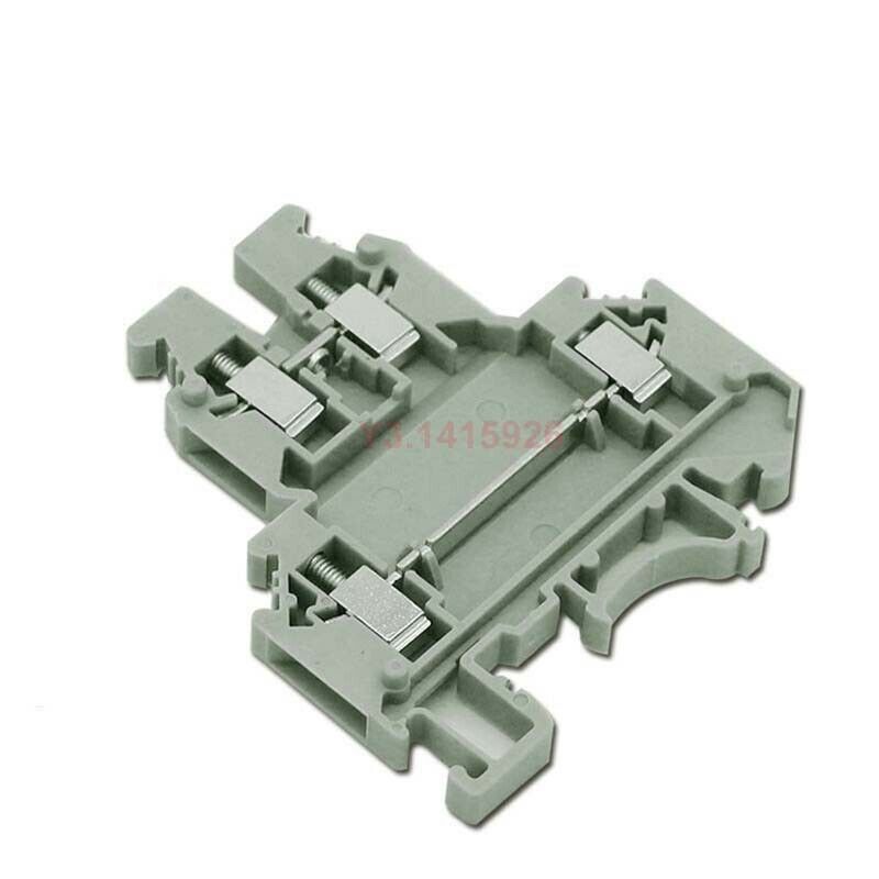 50Pcs UKK3 DIN Rail Double Level Dual Row Terminal Block Kit 500V 25A 28-12AWG