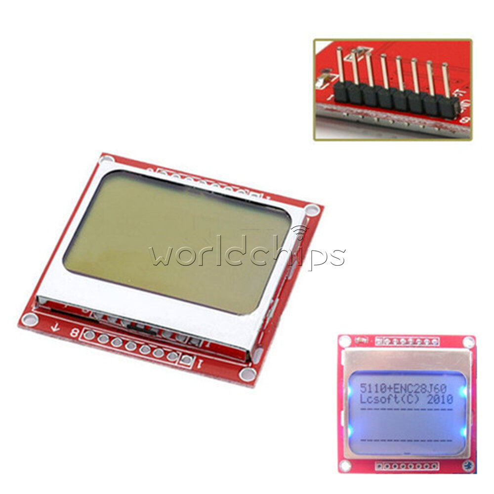 84*48 84x48 LCD Module Blue backlight adapter PCB for Nokia 5110 NEW