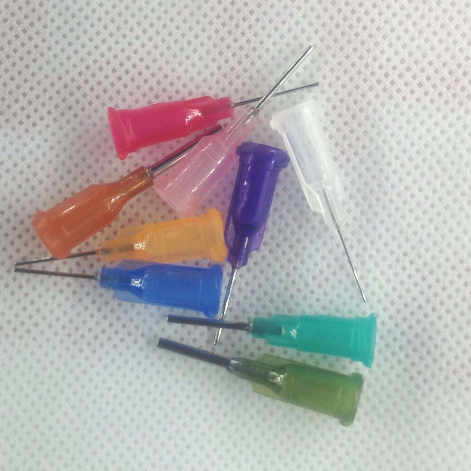 60 x Glue Liquid Dispensing Needle Plastic Tapered Tips 14GA-25GA