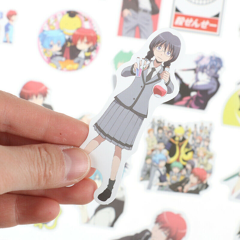 50Pcs Anime Assassination Classroom Stickers For DIY Skateboard Guitar Lap J NC