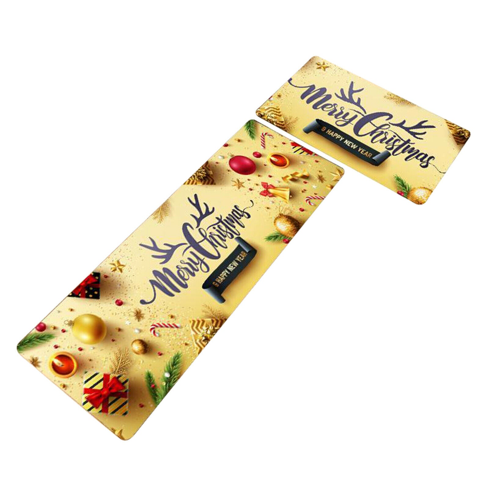 Non-Slip Kitchen Mat Carpet Rug Anti-Oil Carpet Door Bathroom Yellow
