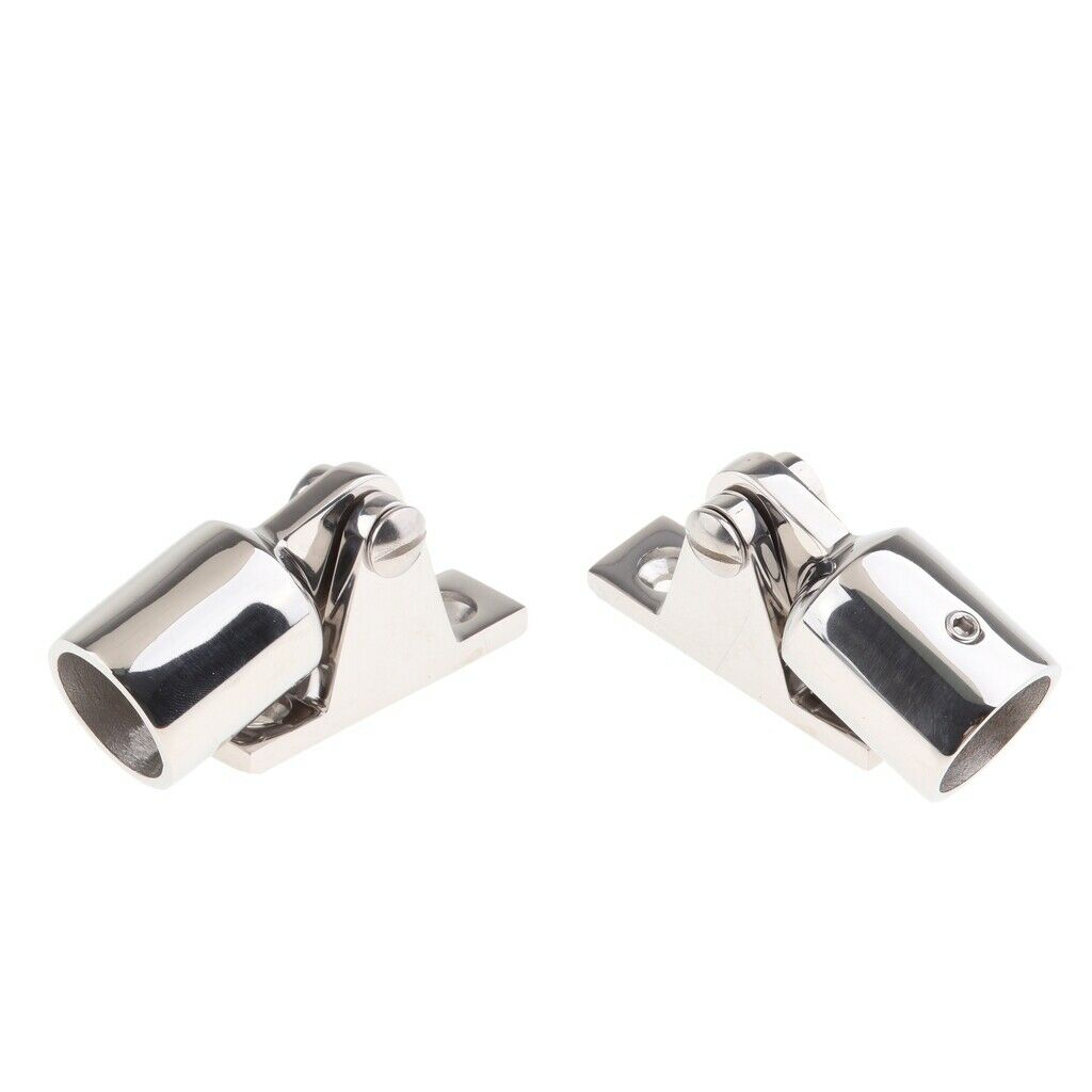 2packs Bimini Top Cap Eye End Deck Hinge Marine Grade Stainless Steel 7/8"