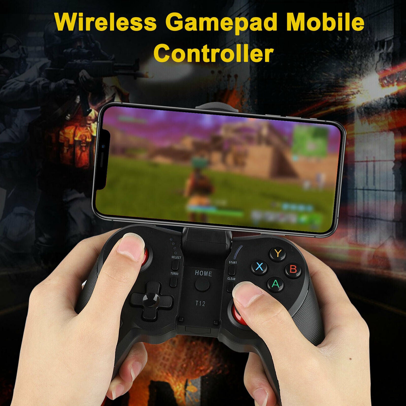 Wireless Bluetooth Gamepad Game Controller Joystick For IOS Phone Tablet