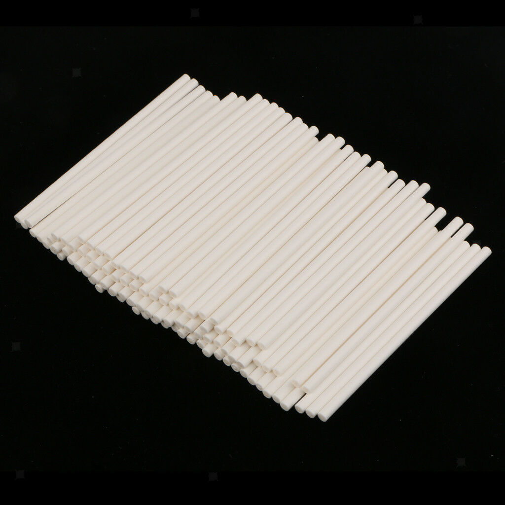 100 Paper Lollipop Sticks Chocolate Supplies Cake Pops Decor 10cm / 3.94"