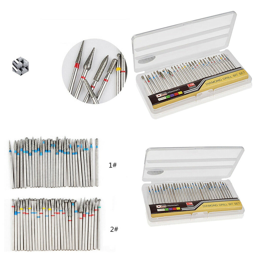 30 Pieces Tungsten Steel Nail Drill Bits for Nail File Manicure Pedicure 01