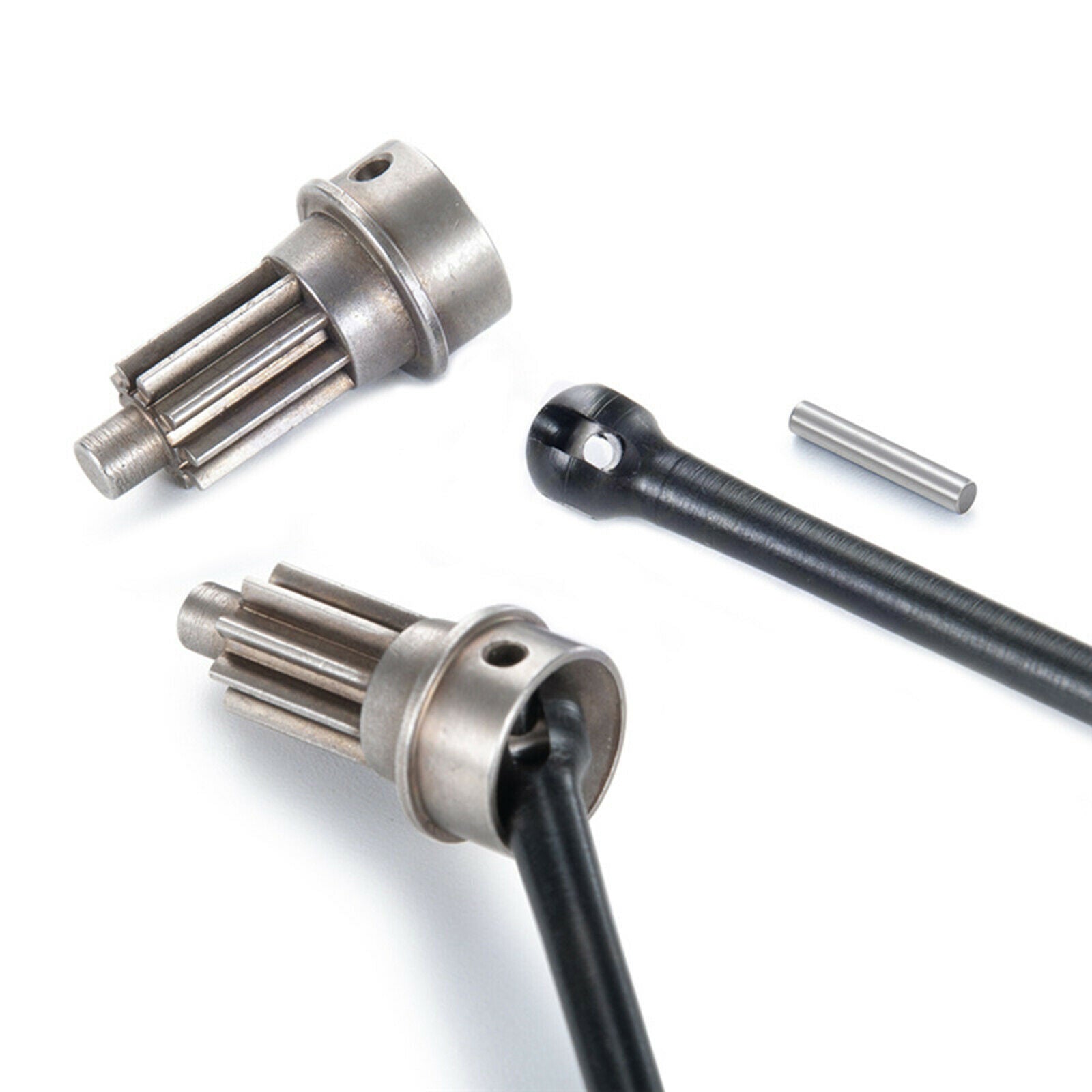 For 1/10 TRX-4 RC Car 1 Pair Alloy Metal Front Axle CVD Drive Shafts  Parts Kit