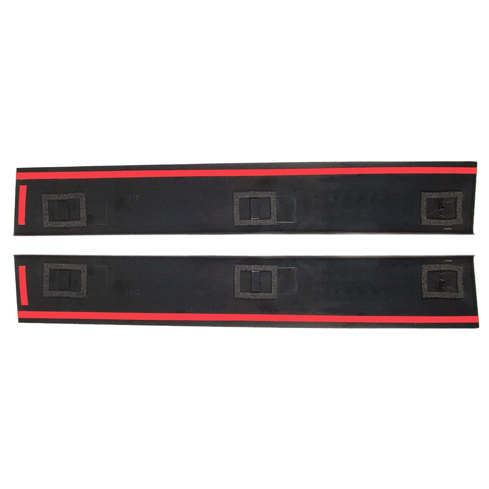 For Dodge Grand Caravan Pair Black Front B Pillar Post Moulding Cover Trim Caps