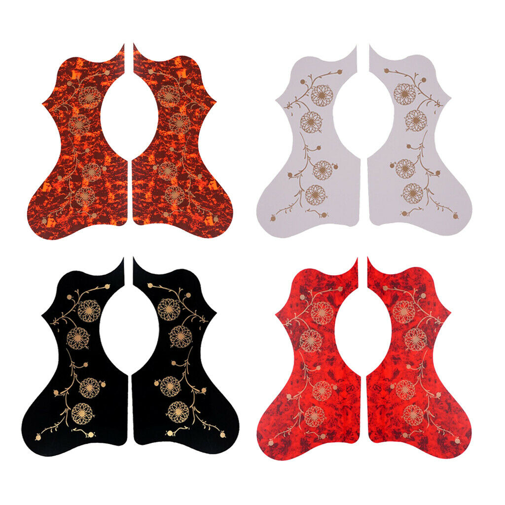 8Pcs Acoustic Guitar PVC Pickguards Self-adhesive Fireworks Printing DIY