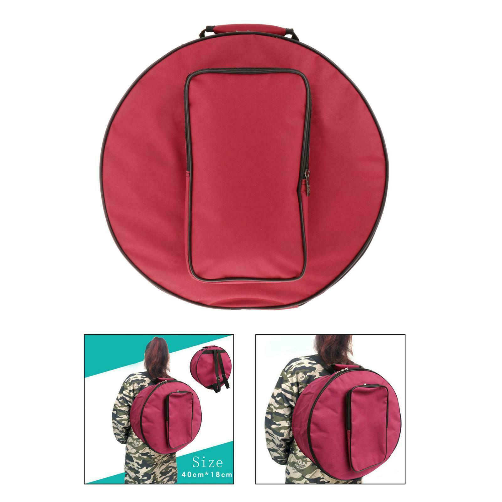 Durable Red Drum Bag Backpack Case Cover Snare Drum Bag Instrument Acc