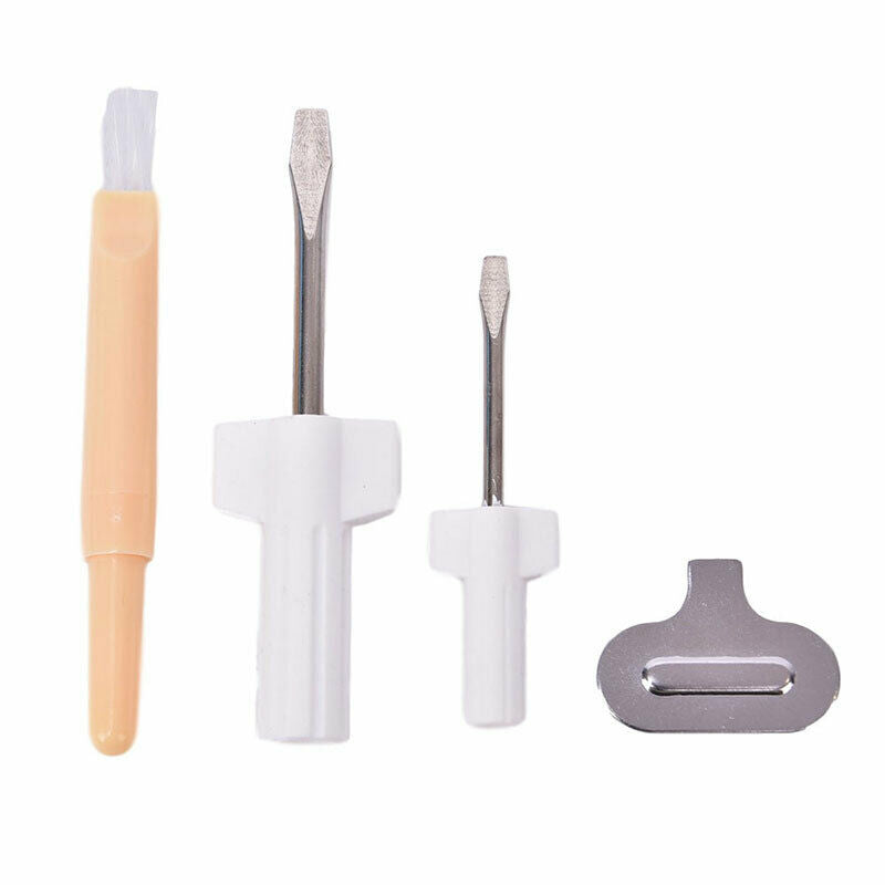 4pc/set Needle Plate Driver Sewing Screwdriver Cleaning Brush Sewing Repa.l8