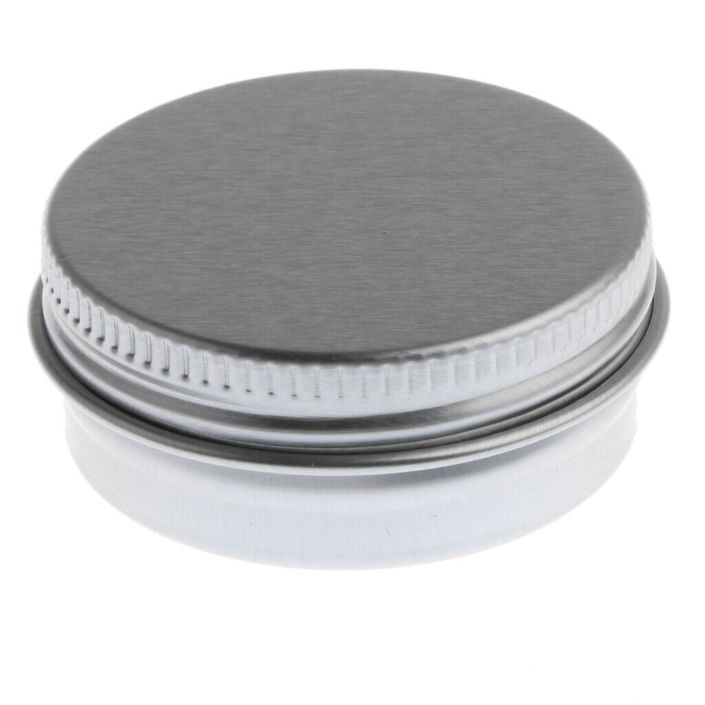 Metal Tins, Aluminum Round Containers with Screw Lids for Party Favors, Candle
