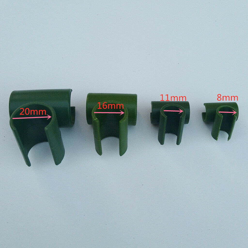 20X PLANT TRELLIS CONNECTOR CLIP ADJUSTABLE PLANT CROSS CONNECTOR STAKE CLIPS UK