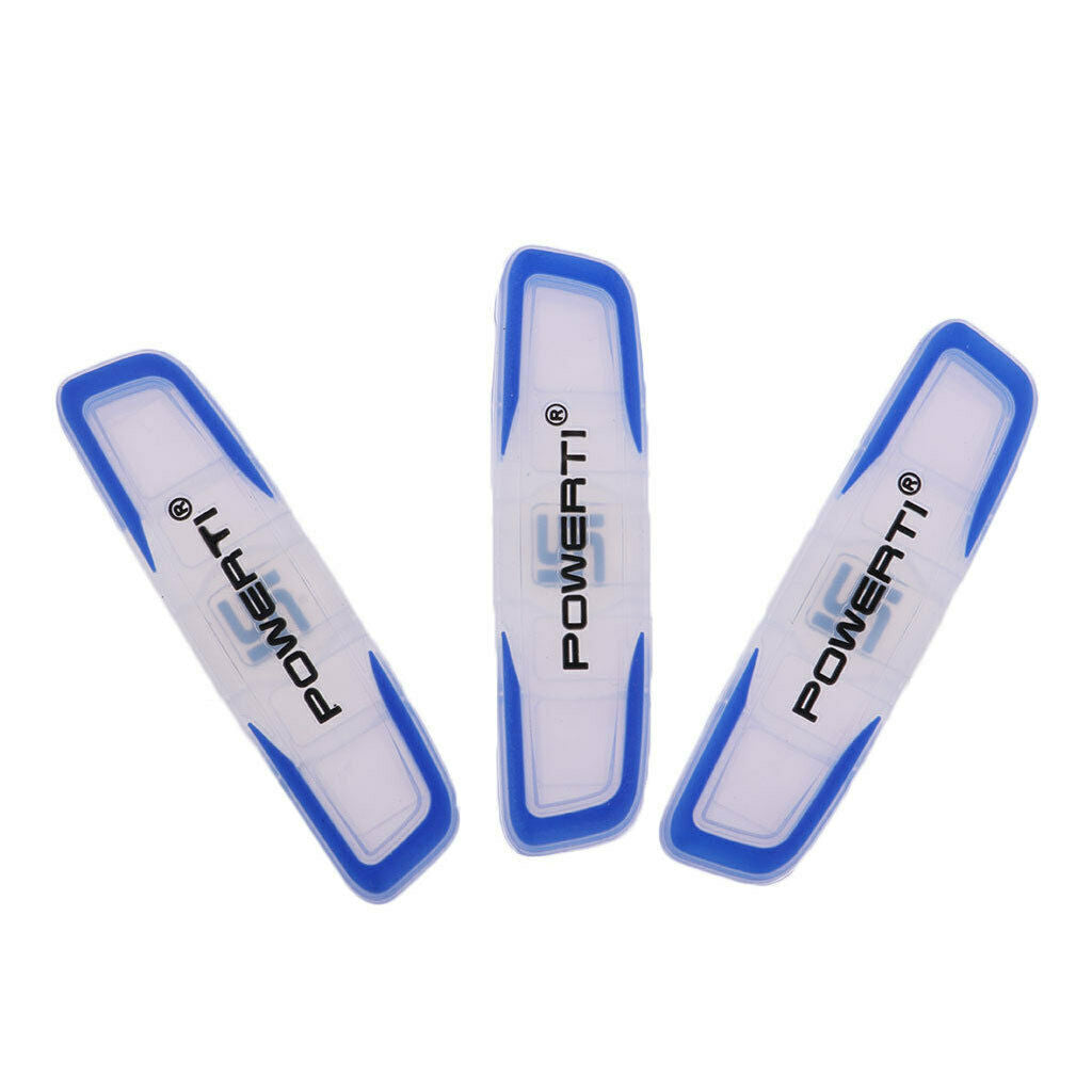 3Pcs/Lot Durable Silicone Tennis Racket Vibration Dampeners Shock Absorbers Blue