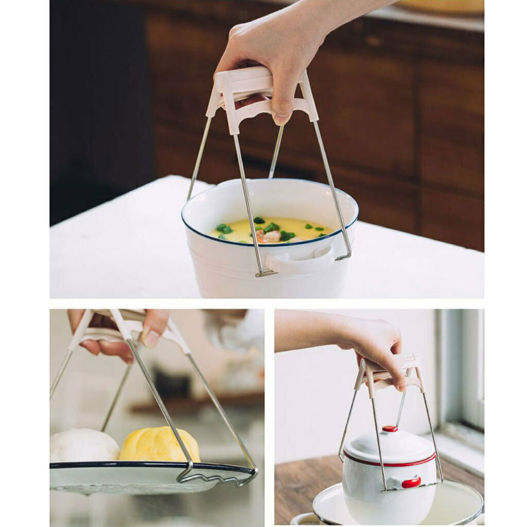 Kitchen Clamps Gripper Bowl Retriever Clip Hand Burns For Pots Crockery Holder