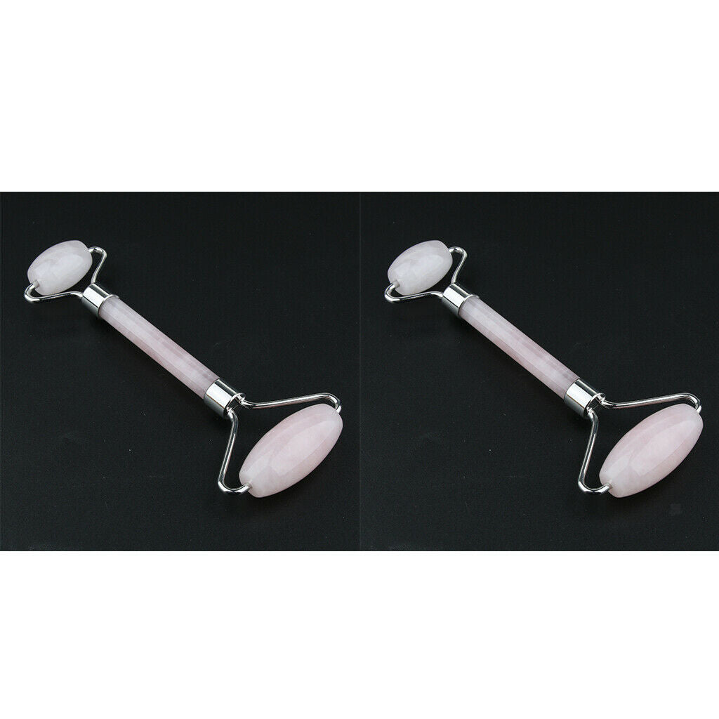 2X, Jade Gua Sha Scraping Massage Roller - Premium Hand Made Jade Guasha Board -