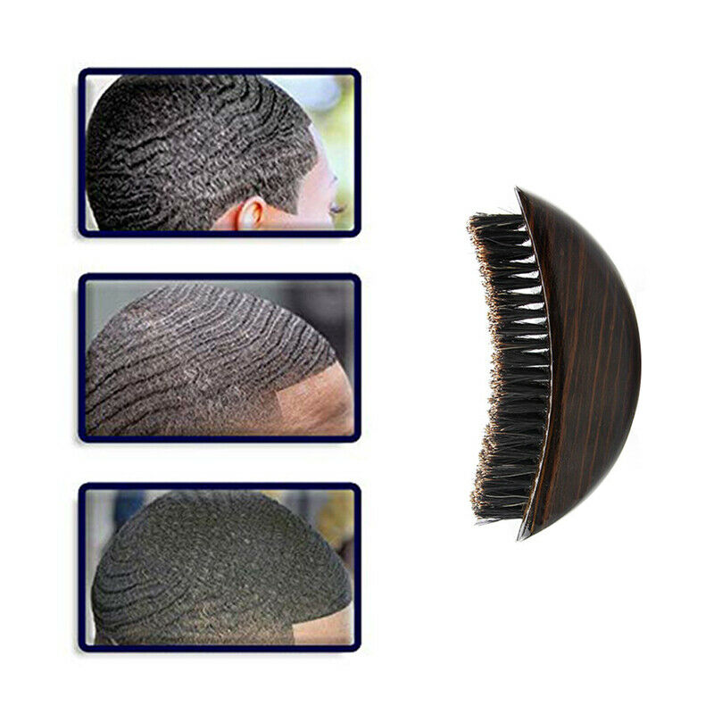New Men Boar Hair Bristle Beard Barber Accessories Mustache Brush Comb For MFCA