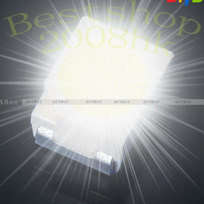 100PCS POWER TOP SMD SMT White PLCC-2 3528 1210 Super Bright Light LED