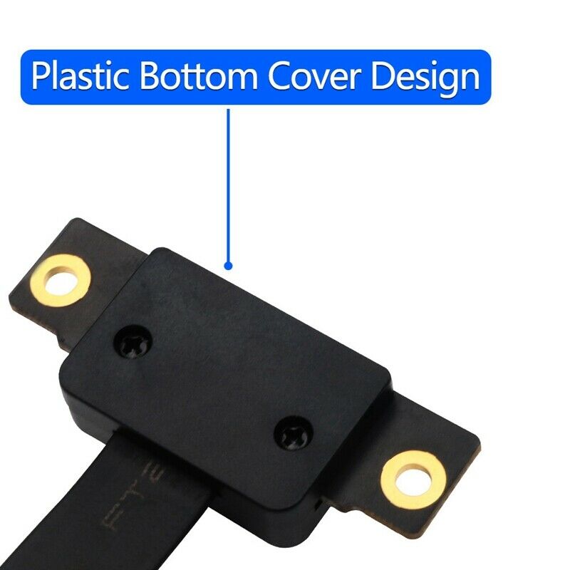 PCI Express 36Pin 1X Extension Cable with 12V/3.3V Power LED Dual Vertical 90 L3