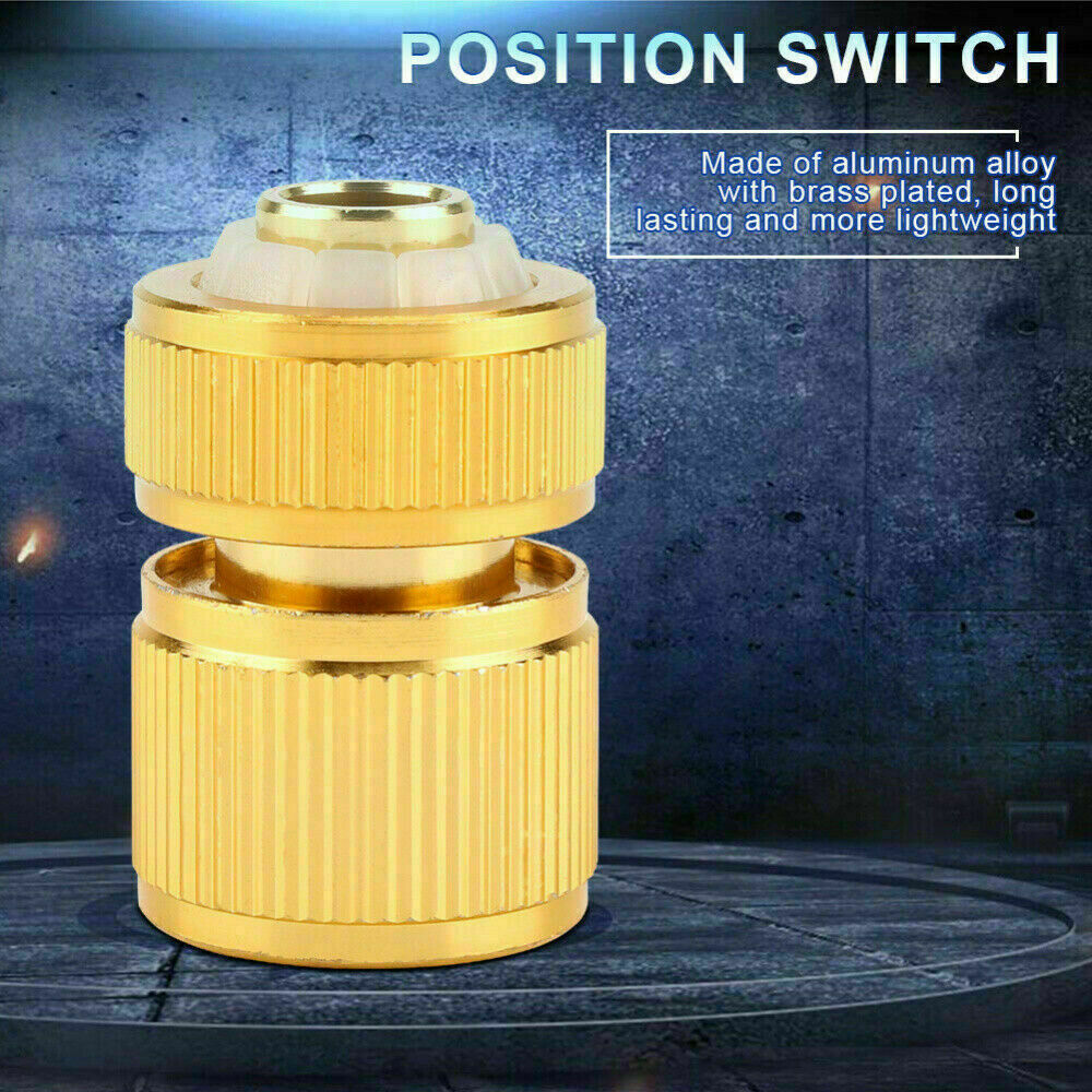 Brass Garden lawn Water Hose fitting Set Pipe Tap Connector tap Adaptor 1/2" New