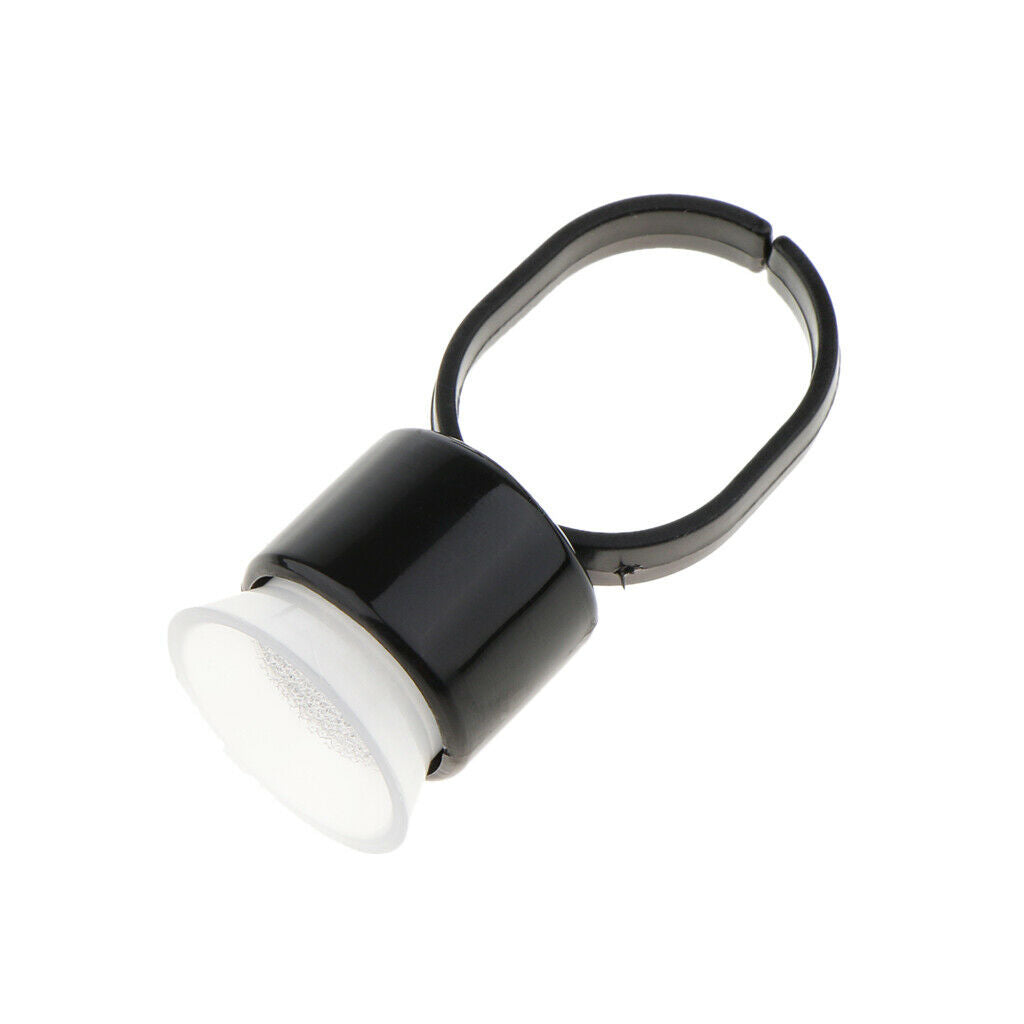 10pcs Microblading Tattoo Pigment Ink Glue Sponge Cups Finger Ring Holder