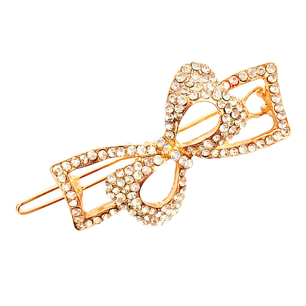 Headdress Hair Clip Hairpin Butterfly Rhinestone Crystal Durable Attractive for