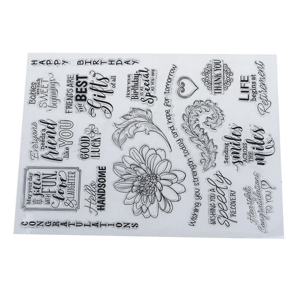 happy birthday transparent clearsilicone stamp for diyscrapbooking photode.l8
