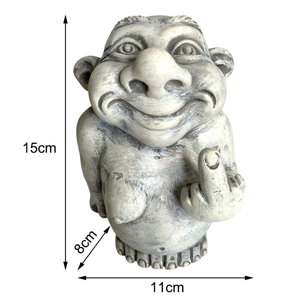 Abstract Garden Gnome Novelty Dwarf Crafts Sculpture Home Lawn Patio Statue