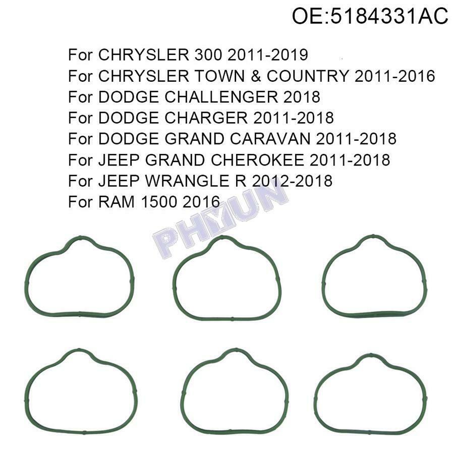 12pcs Upper & Lower Intake Manifold Gaskets Set For Chrysler Dodge Jeep RAM 3.6L