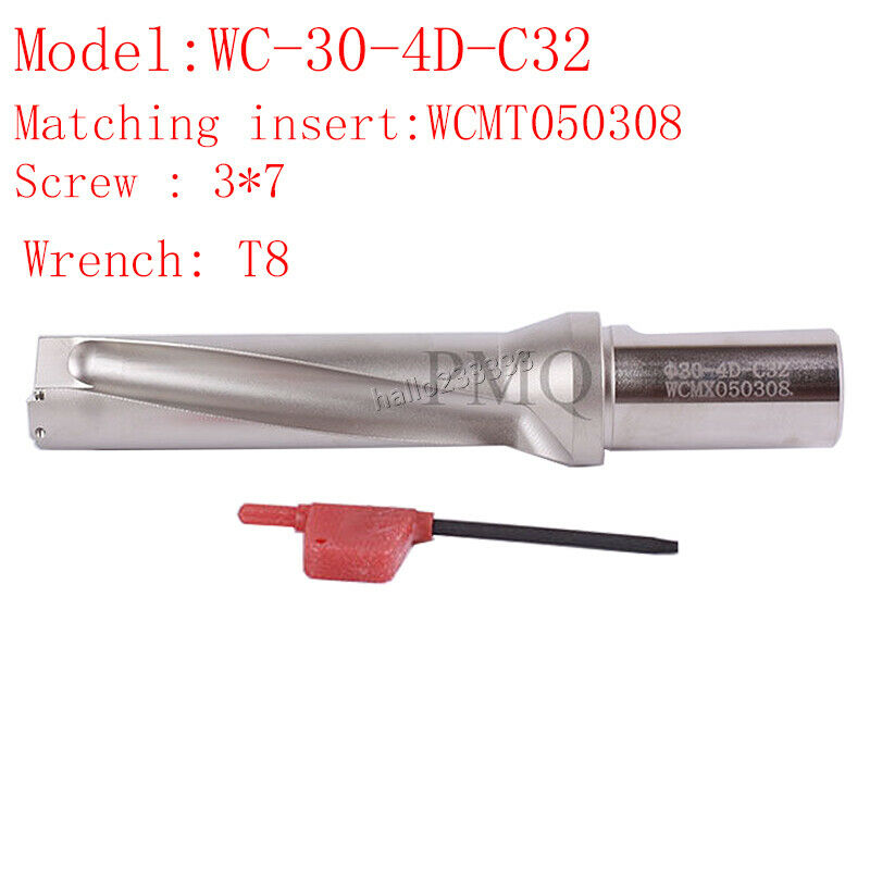 WC-30-4D-C32 Φ20mm U drill bit fast drill/violence drill+10P WCMX050308FN insert