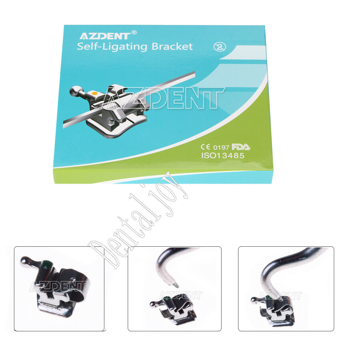 Dental Orthodontic Active Self-Ligating Brackets Mini Roth.022 Hooks 345 AZDENT