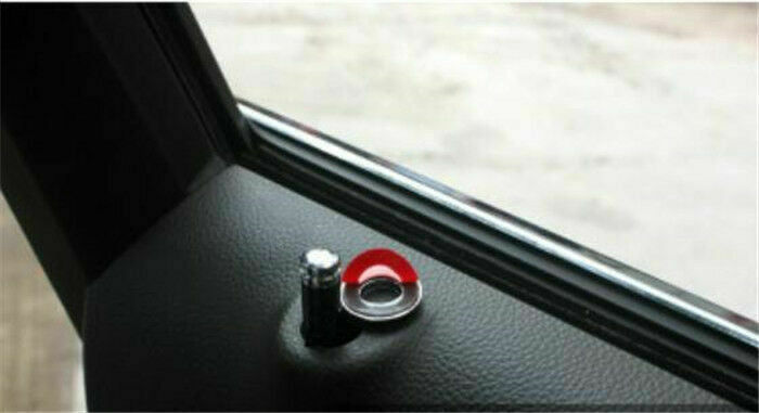 4PCS 100% Carbon Fibre Auto Truck Interior Door Lock Knobs Pins Black Universal