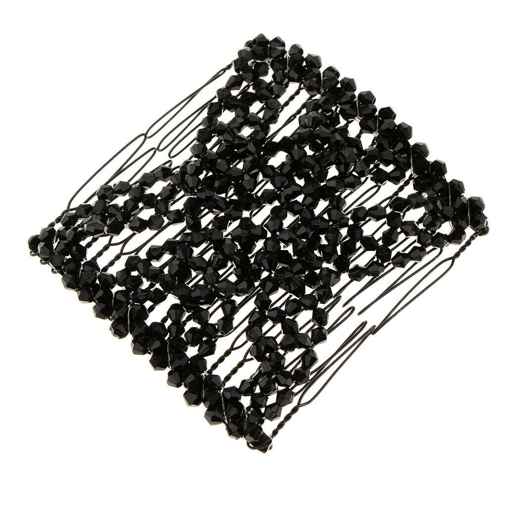 Elastic  Hair Combs Double Hair Clips Stretchy Accessories