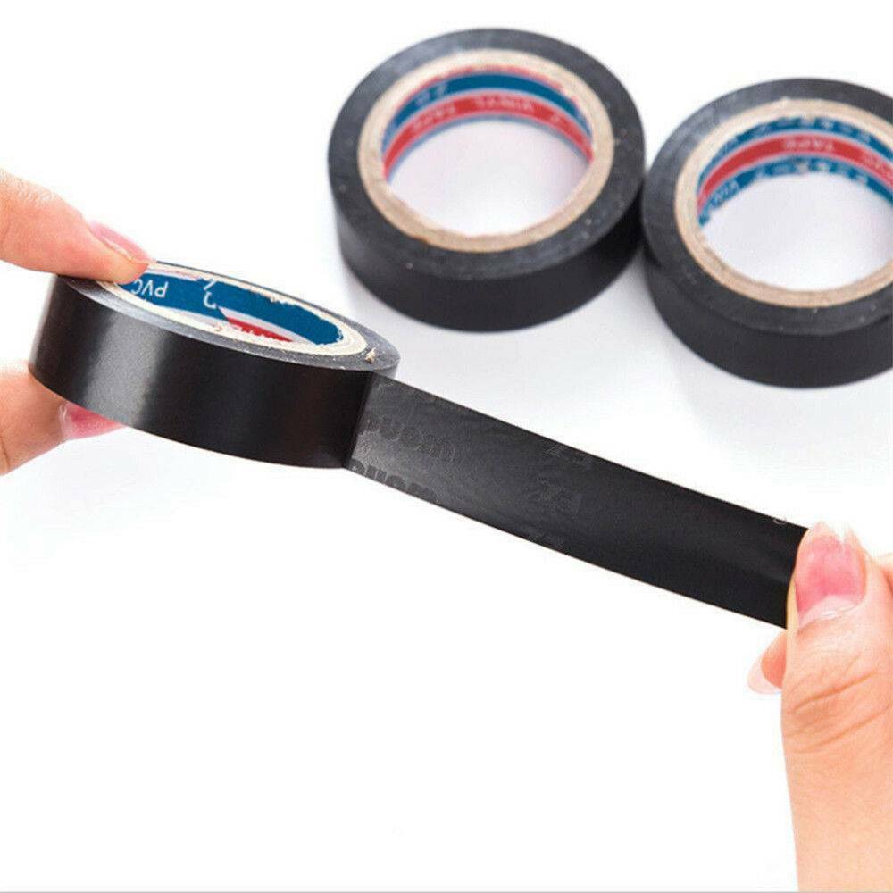 1 Roll 20M PVC Electrical Wire Insulating Adhesive DIY Tape Black DAT 16mm Wide.
