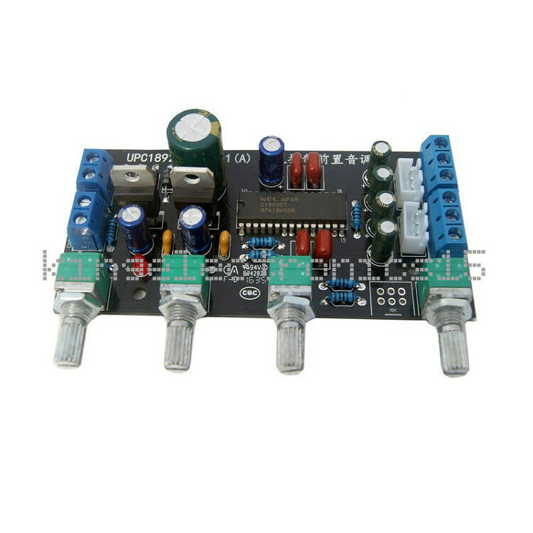UPC1892 Preamplifier Tone Control Board Speaker Amplifiers Preamp Treble Bass E