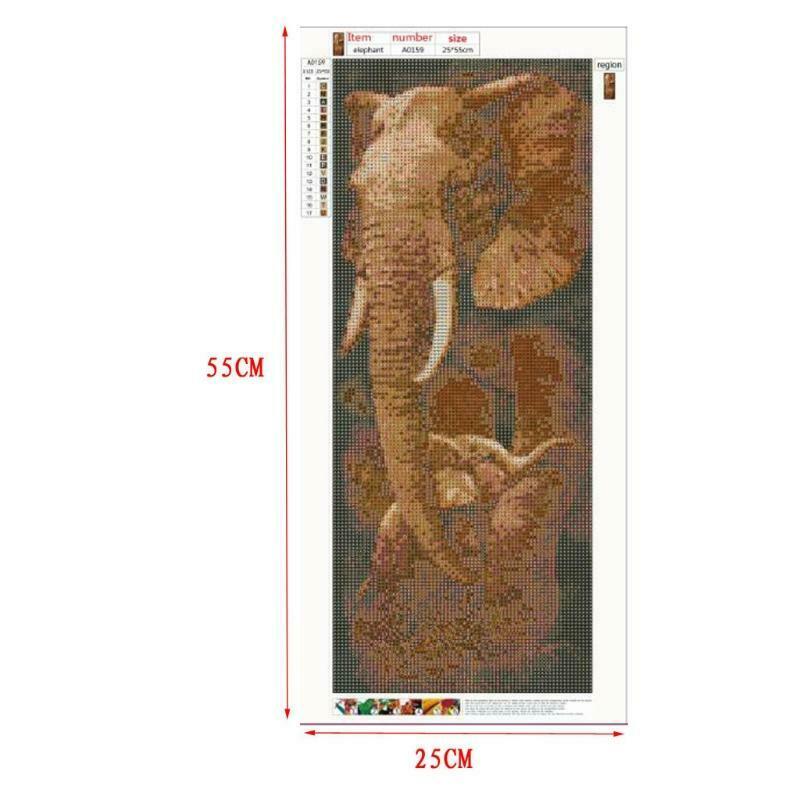 Elephant 5D Full Diamonds Embroidery Painting DIY Cross Stitch Home Decor Craft