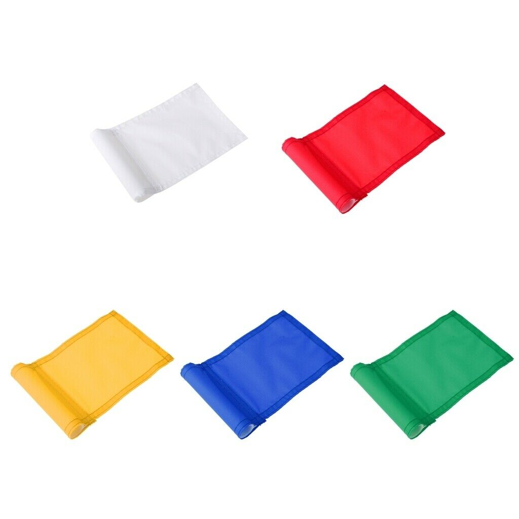 5Pieces Mixed Color Durable Nylon Golf Flag, Professional Golf Practice