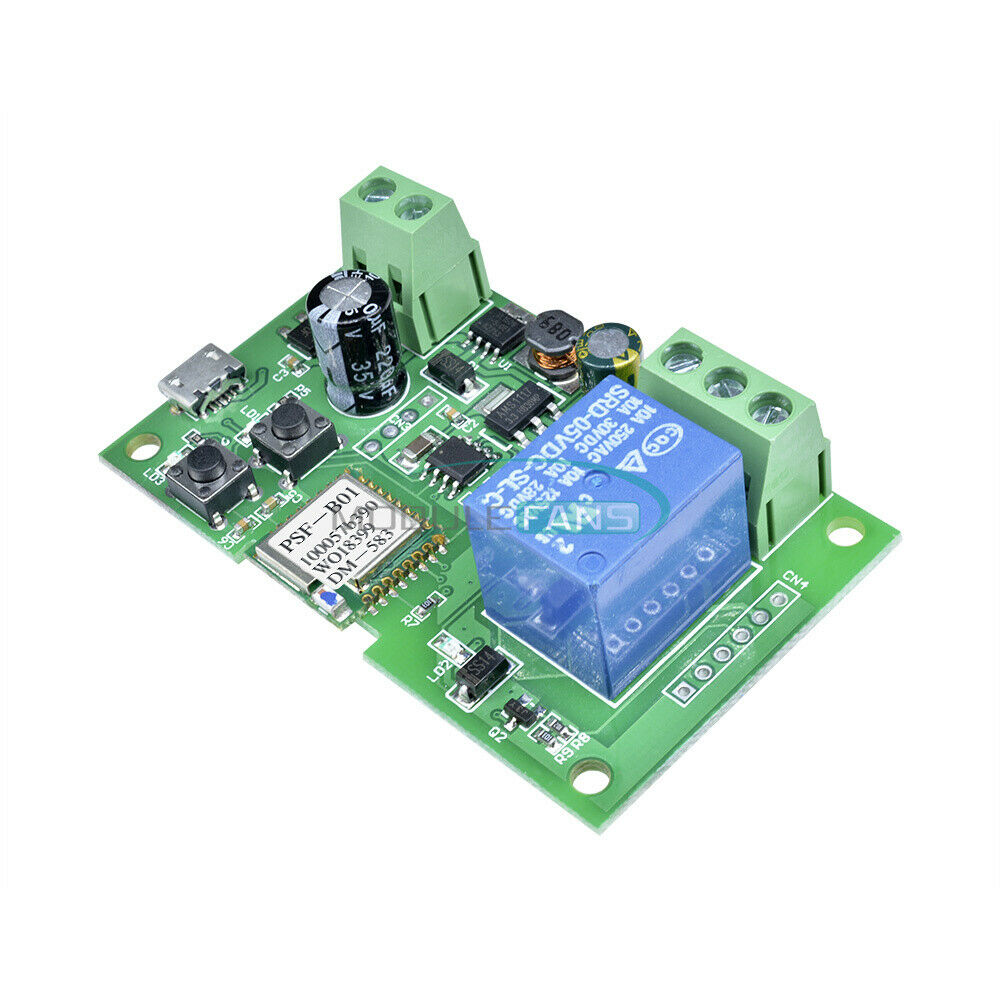 Sonoff WiFi Wireless Smart Switch Home Relay Module Self-locking 5V-12V