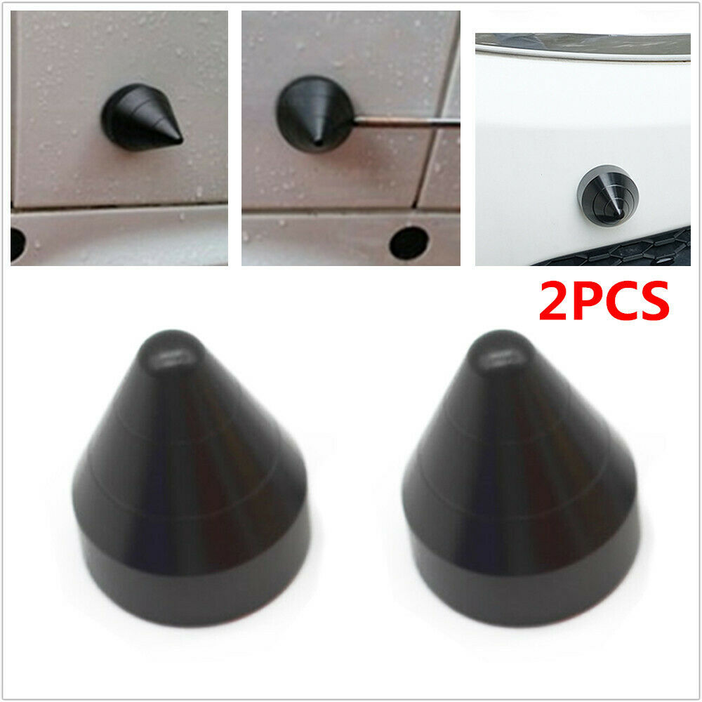 2PCS Car SUV Truck Rear Bumper Spike Guard Protector Anti Collision Nail Black