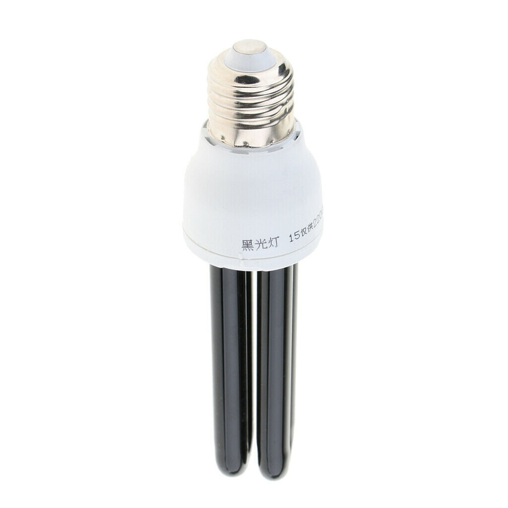 E27 15W 220V Energy Saving UV Black Stage Lamp Light Bulb Blacklight