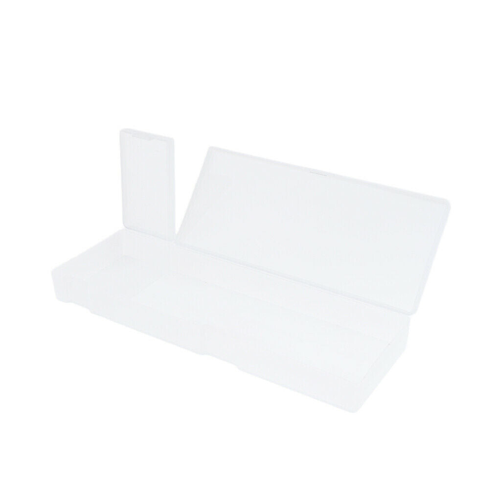 Plastic Pencil Box School Pencil Case Storage Office Tabletop Supplies White