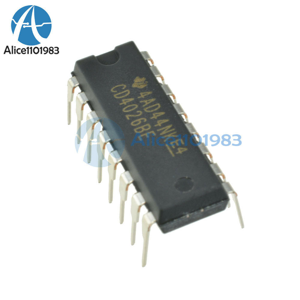 5PCS CD4026 CD4026BE 4026 IC DIP-16 CMOS Counters Decade/Divider IC