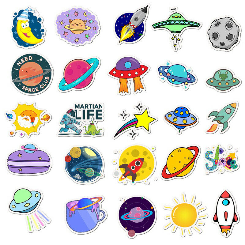 50pcs VSCO Stickers Pack Waterproof Cool Girl Stickers For Skateboard Suitc_DF