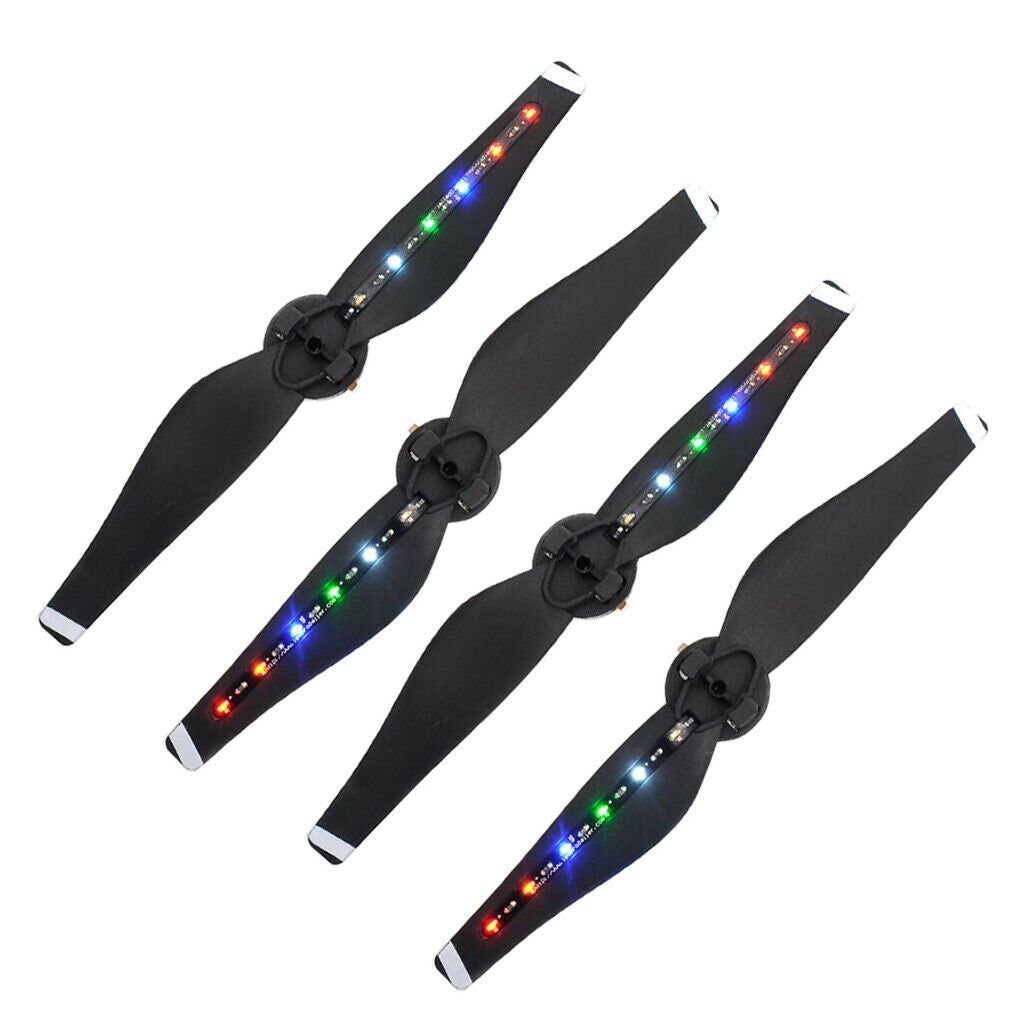 4pcs LED Flash Propeller Blades USB Charging Prop 5 Color for DJI Mavic Air