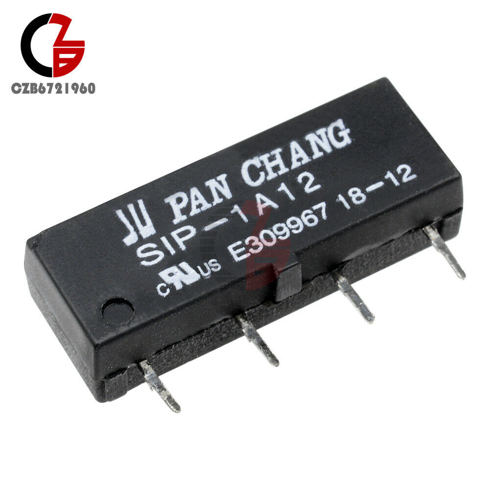 12V 1A Relay SIP-1A12 4PIN Reed Switch Relay  for PAN CHANG Relay