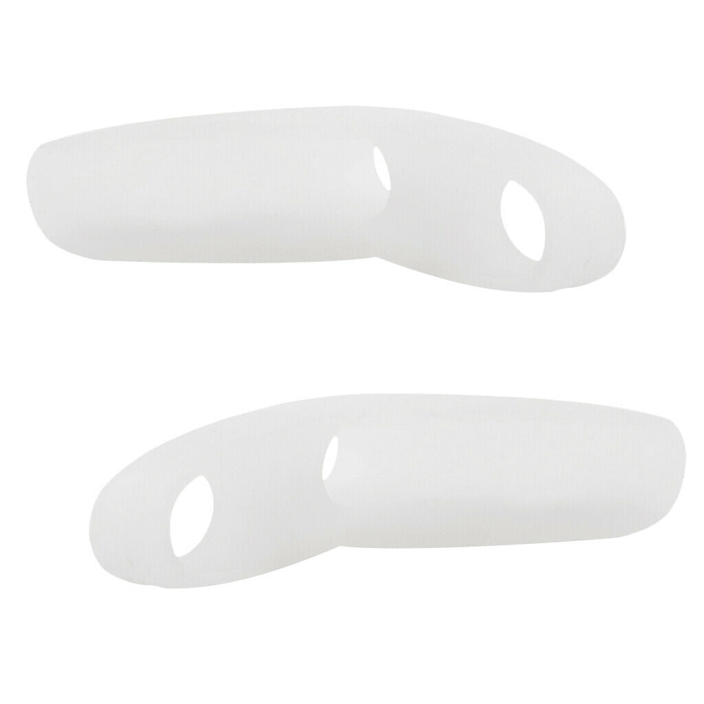 2 Pair Gel Little/Pinky Toe Straightener Separators Bunion Valgus Corrector