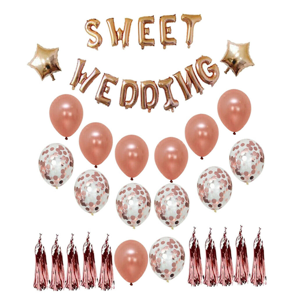 Balloons Banner Set for Engagement Romantic Proposal Party Decoration