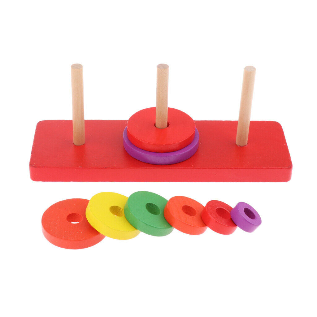Wooden Puzzle Toddler Toys Shapes Sorter Preschool Geometric Blocks Stacking